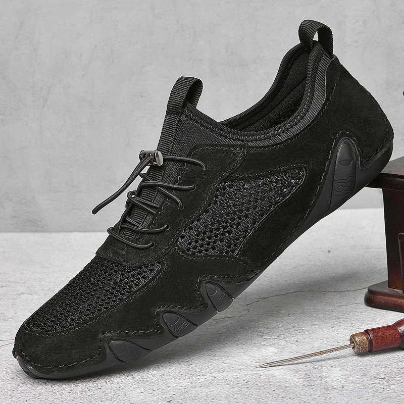 Piiriülesed suvised meeste vabaaja tossud pluss-suuruses õmblusvõrgust kingad kaheksajala meeste kingad laisad kingad