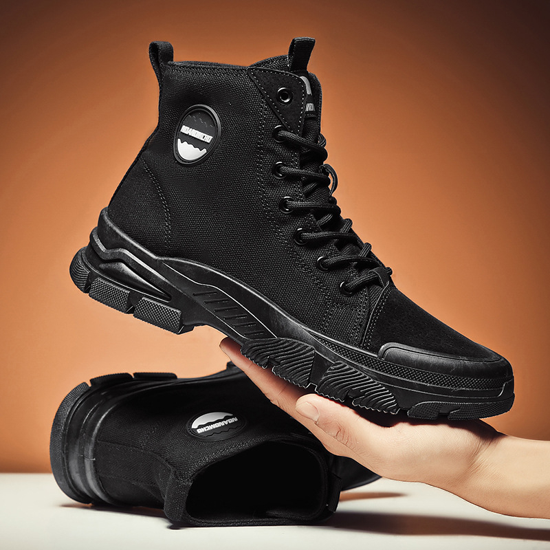 Vīriešu āra apavi ar augstiem instrumentu zābakiem, rudens, jauni britu stila vīriešu Joker tendences Martin zābaki, matu paaudze