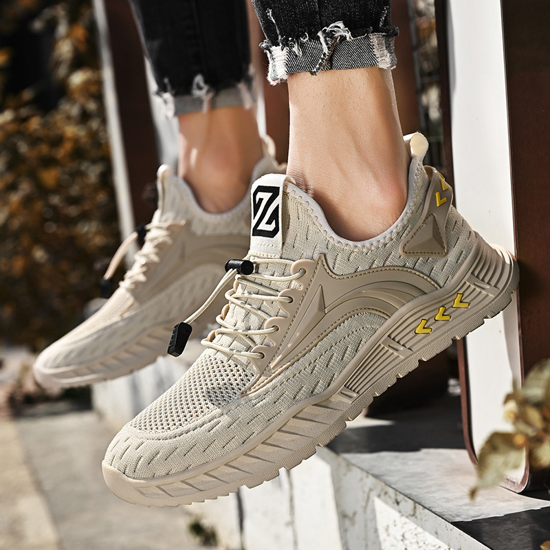 2024. gada vasaras jauni ikdienas ādas sieta vīriešu apavi, ielu atsvaidzinoši, elpojoši ceļojumu apavi, Feiwei populāri vīriešu apavi