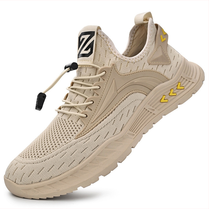 Лято 2024 Нови ежедневни кожени мъжки обувки от мрежа, освежаващи дишащи обувки за пътуване Feiwei Популярни мъжки обувки