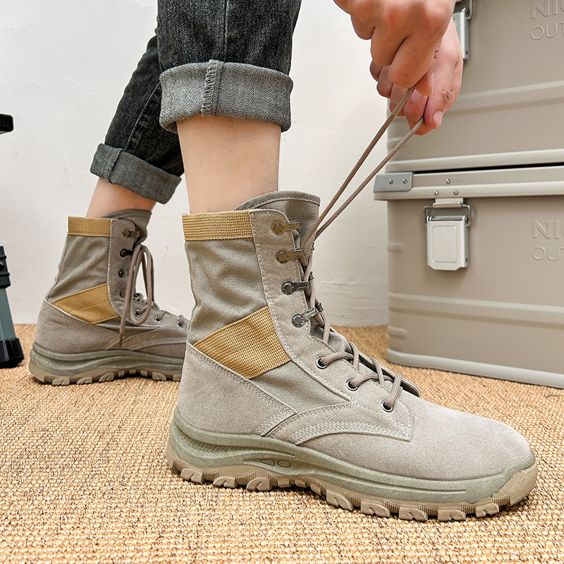 2025 m. pavasario nauji vyriški liežuvio formos „viskas viename“ aukšto viršutinio lygio laisvalaikio batai, skirti lauko storapadžiams, atsparūs dilimui, vyriški batai, gamintojas, didmeninė prekyba