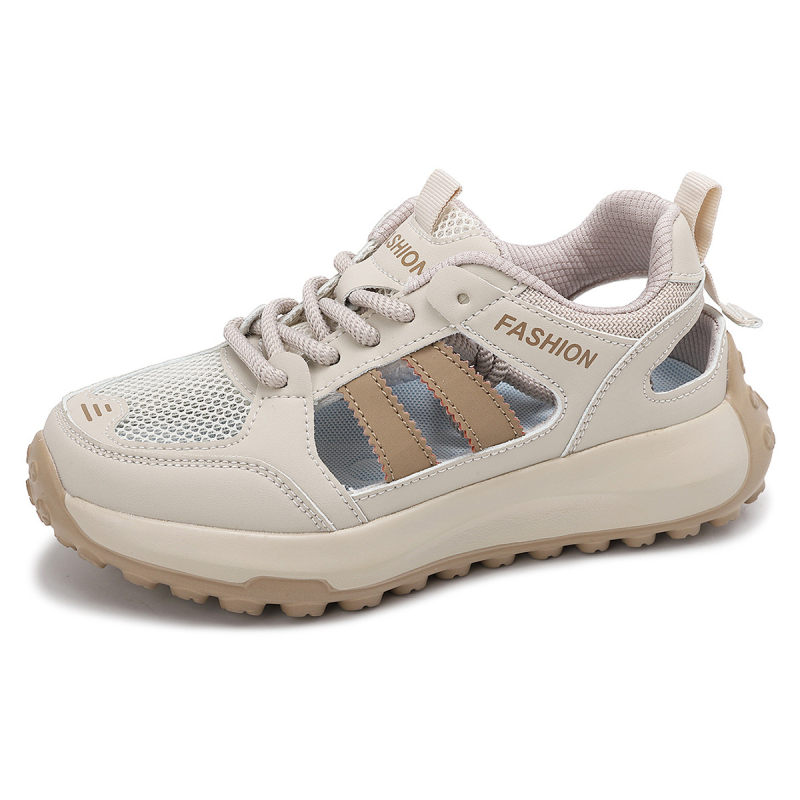 Suvised õõnsad hingavad vabaaja spordijalatsid naistele, kerged, mugavad ja mitmekülgsed trendikad jalatsid naistele, suured õues jooksmiseks mõeldud jalatsid