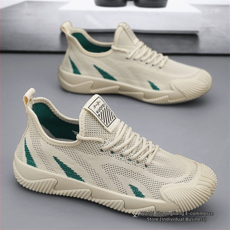 Meeste kingad Suvised hingavad õhukesed võrkkangast kootud võrkkingad Meeste tööohutus pehme tallaga libisemiskindlad spordijalatsid