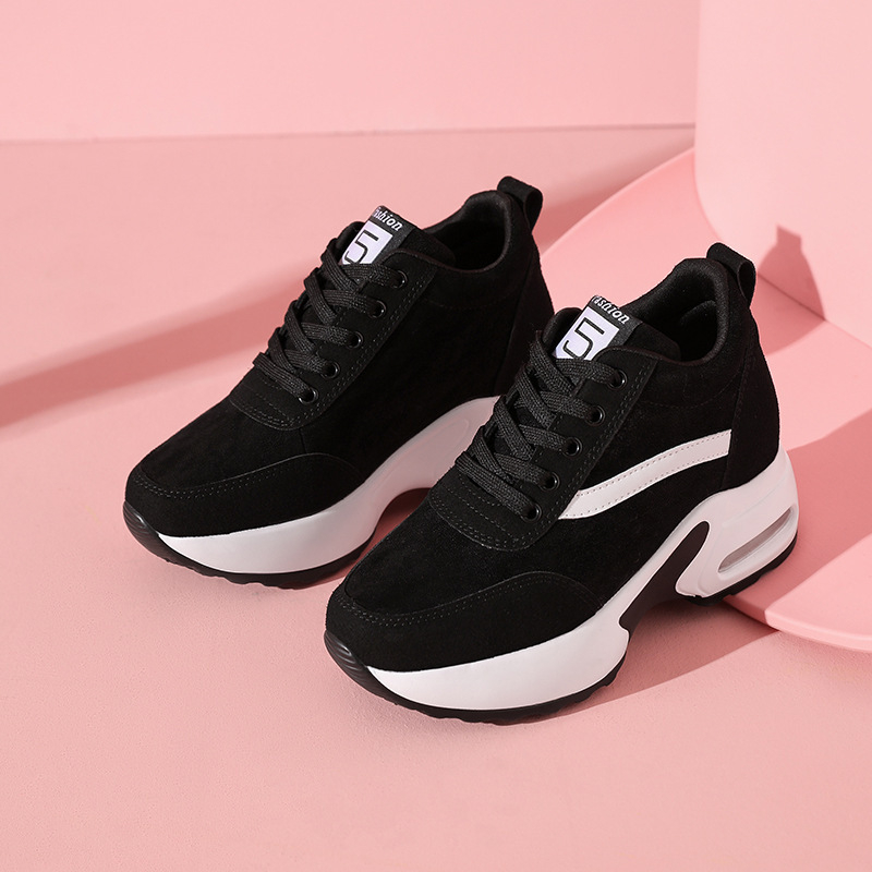 2025. aasta sisekõrgust suurendavad naistekingad, nahksed valged kingad, naiste spordi- ja vabaajakingad, kõrgust suurendavad kingad, suurus 42, suured naistekingad, õhkpadjaga, amortisaatoriga