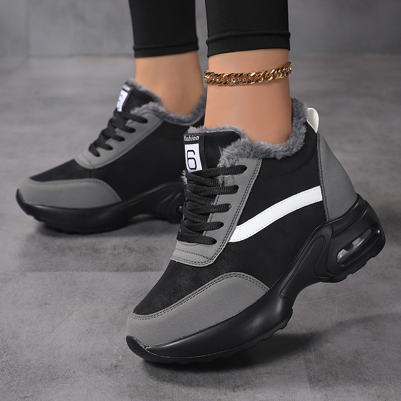 2025. aasta sisekõrgust suurendavad naistekingad, nahksed valged kingad, naiste spordi- ja vabaajakingad, kõrgust suurendavad kingad, suurus 42, suured naistekingad, õhkpadjaga, amortisaatoriga