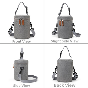 Geantă termos portabilă pentru bebeluși, geantă termos la modă, geantă cu găleată, folie de aluminiu, îngroșată, sticlă, geantă termos, geantă hidrofugă pentru mamă