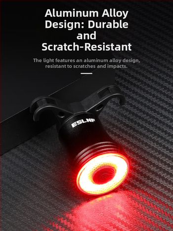 „Eslnf“ įkraunamas dviračio galinis žibintas, didelio ištvermės naktinis dviračių žibintas, plento dviračių žibintas, kalnų dviračių įranga