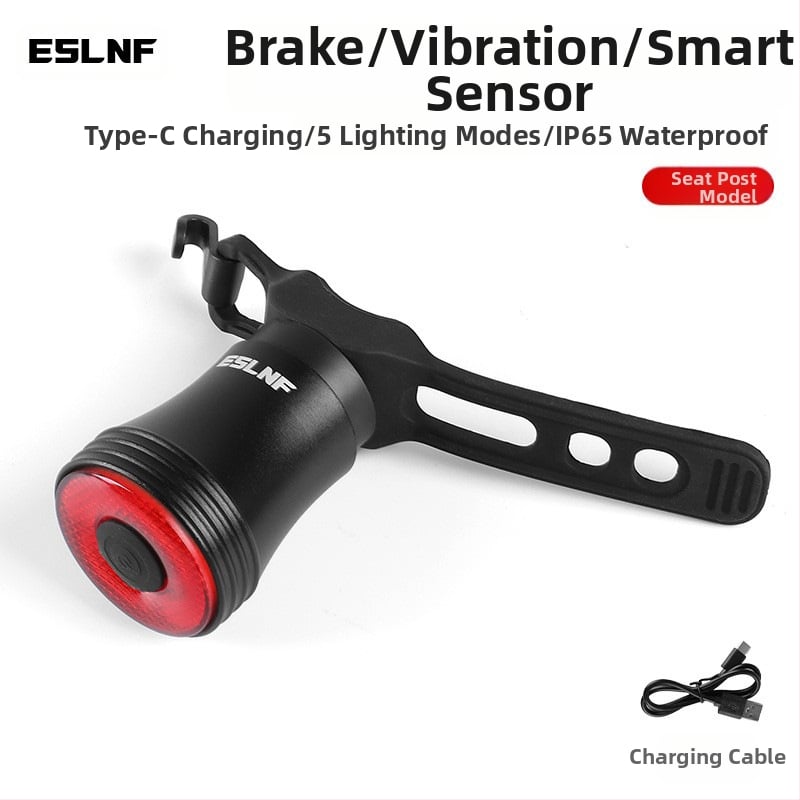 „Eslnf“ įkraunamas dviračio galinis žibintas, didelio ištvermės naktinis dviračių žibintas, plento dviračių žibintas, kalnų dviračių įranga