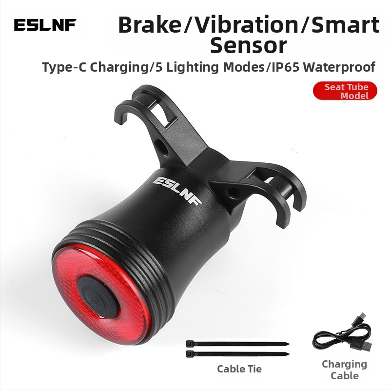 „Eslnf“ įkraunamas dviračio galinis žibintas, didelio ištvermės naktinis dviračių žibintas, plento dviračių žibintas, kalnų dviračių įranga