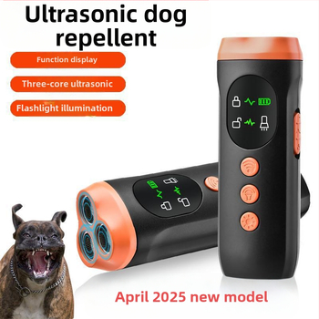 Mini ultragarsinis šunų atbaidymo įrenginys, galingas tolimojo dresavimo įrenginys nuo lojimo, šunų atbaidymo ir gąsdinimo įrenginys šunims lauke, savigynai ir apsaugai nuo lojimo