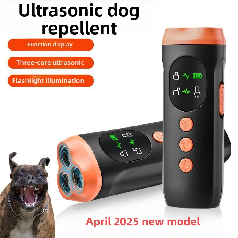 Mini ultragarsinis šunų atbaidymo įrenginys, galingas tolimojo dresavimo įrenginys nuo lojimo, šunų atbaidymo ir gąsdinimo įrenginys šunims lauke, savigynai ir apsaugai nuo lojimo