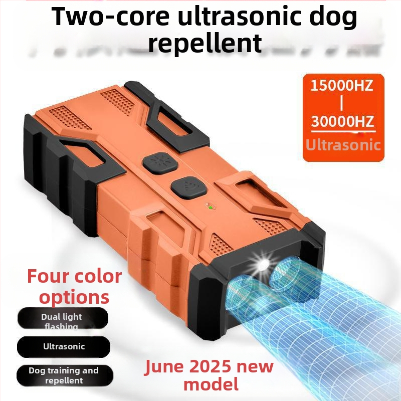 Mini ultragarsinis šunų atbaidymo įrenginys, galingas tolimojo dresavimo įrenginys nuo lojimo, šunų atbaidymo ir gąsdinimo įrenginys šunims lauke, savigynai ir apsaugai nuo lojimo