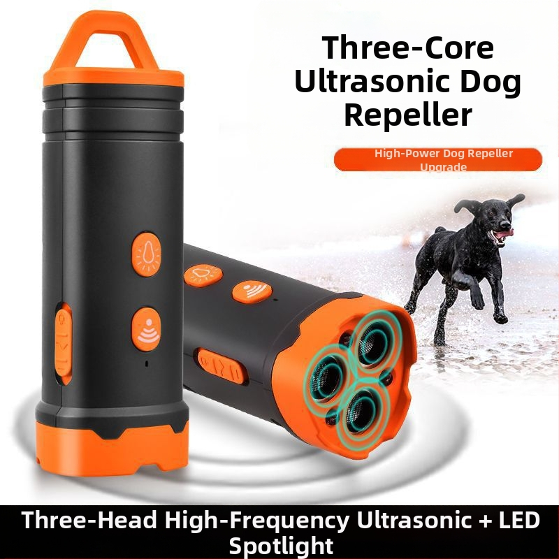 Mini ultragarsinis šunų atbaidymo įrenginys, galingas tolimojo dresavimo įrenginys nuo lojimo, šunų atbaidymo ir gąsdinimo įrenginys šunims lauke, savigynai ir apsaugai nuo lojimo