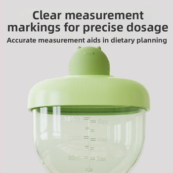 Kūdikių mokymosi geriamojo puodelio taurė PP medžiagos namų apyvokos vaikams skirta šiaudelio formos puodelis, apsaugantis nuo kritimo, pieno puodelis su svarstyklėmis, didmeninė prekyba