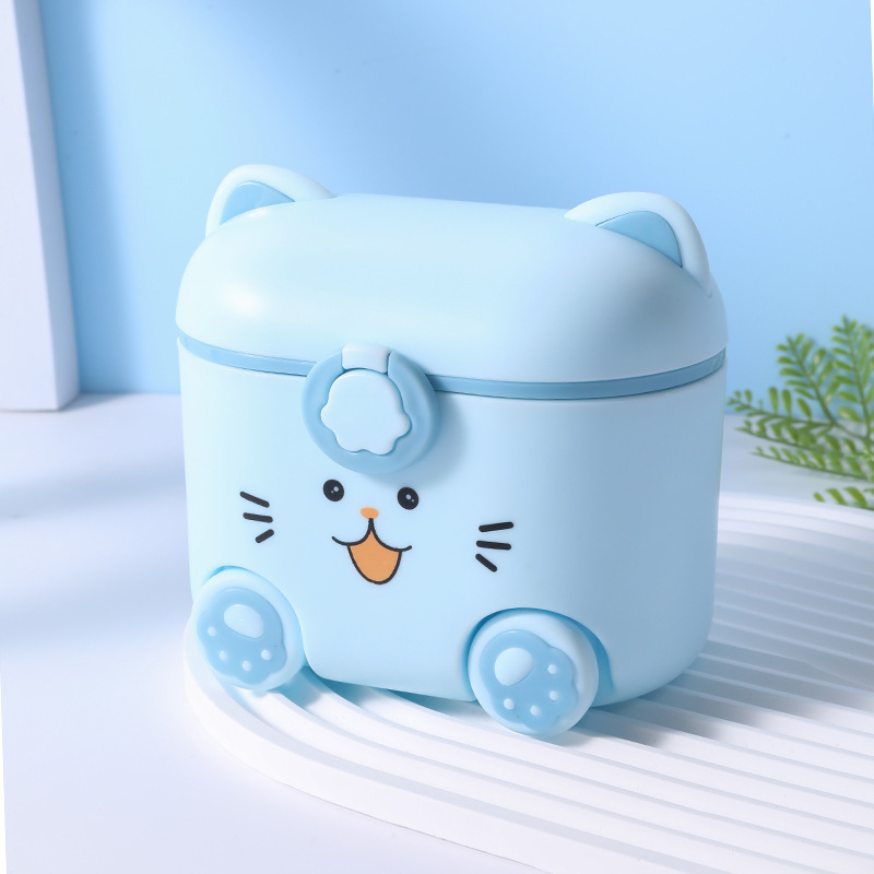 Кутия за мляко на прах за котенца, преносима кутия за мляко на прах за бебета, мини кутия за опаковка на мляко на прах, отделение за мляко на прах, място за търговия на едро