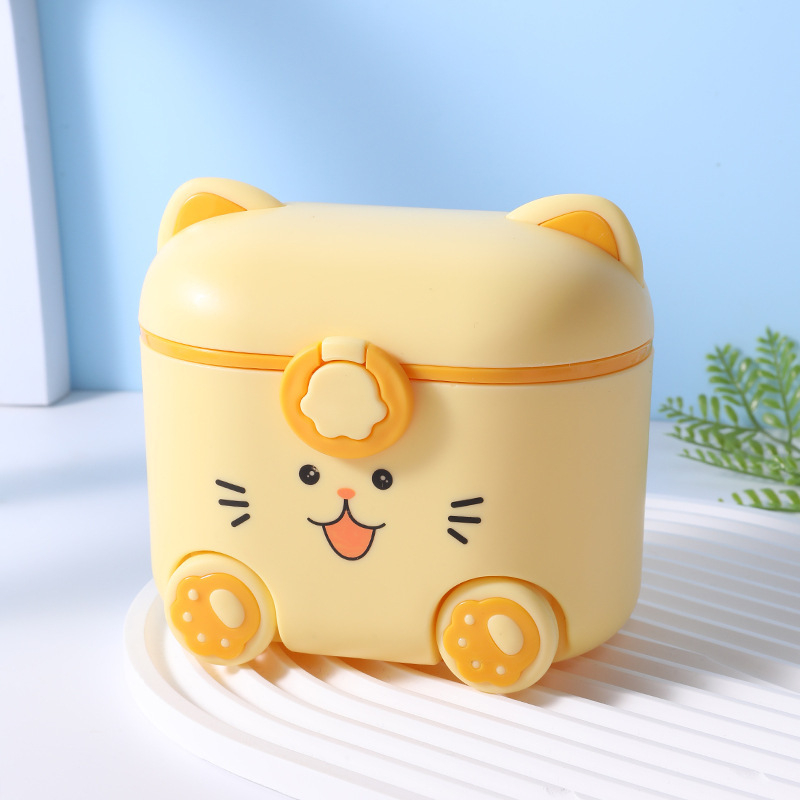 Кутия за мляко на прах за котенца, преносима кутия за мляко на прах за бебета, мини кутия за опаковка на мляко на прах, отделение за мляко на прах, място за търговия на едро