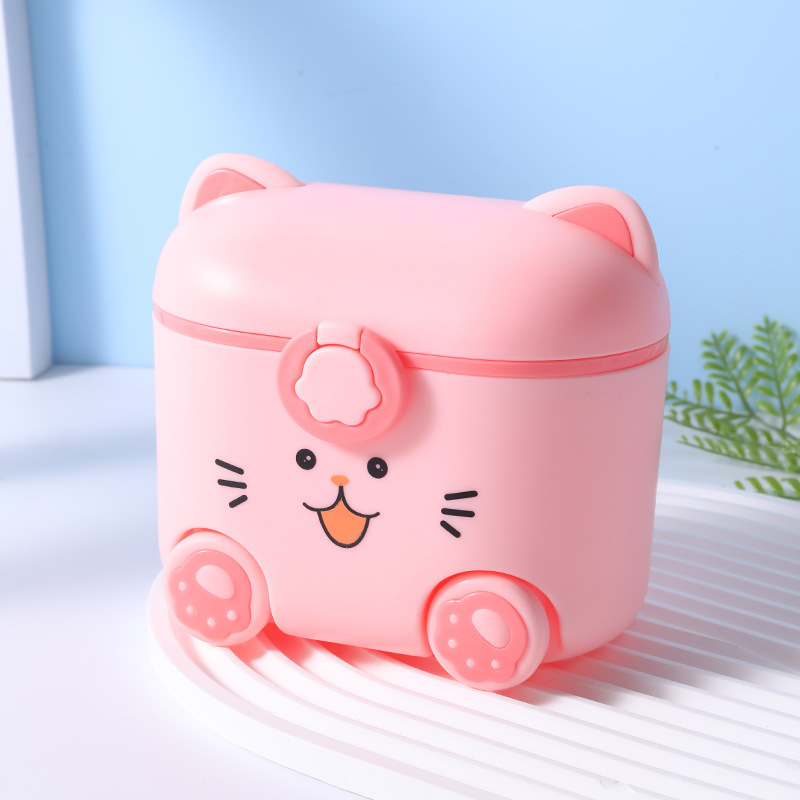 Кутия за мляко на прах за котенца, преносима кутия за мляко на прах за бебета, мини кутия за опаковка на мляко на прах, отделение за мляко на прах, място за търговия на едро