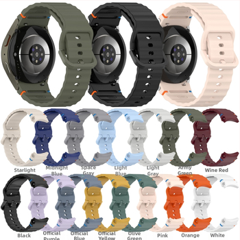 Το μεγάλο δέντρο χρημάτων είναι κατάλληλο για το Samsung Watch7 με κυματιστό μοτίβο και λουράκι ραφής Watch7/6/5/4 Sports με ασημί αγκράφα