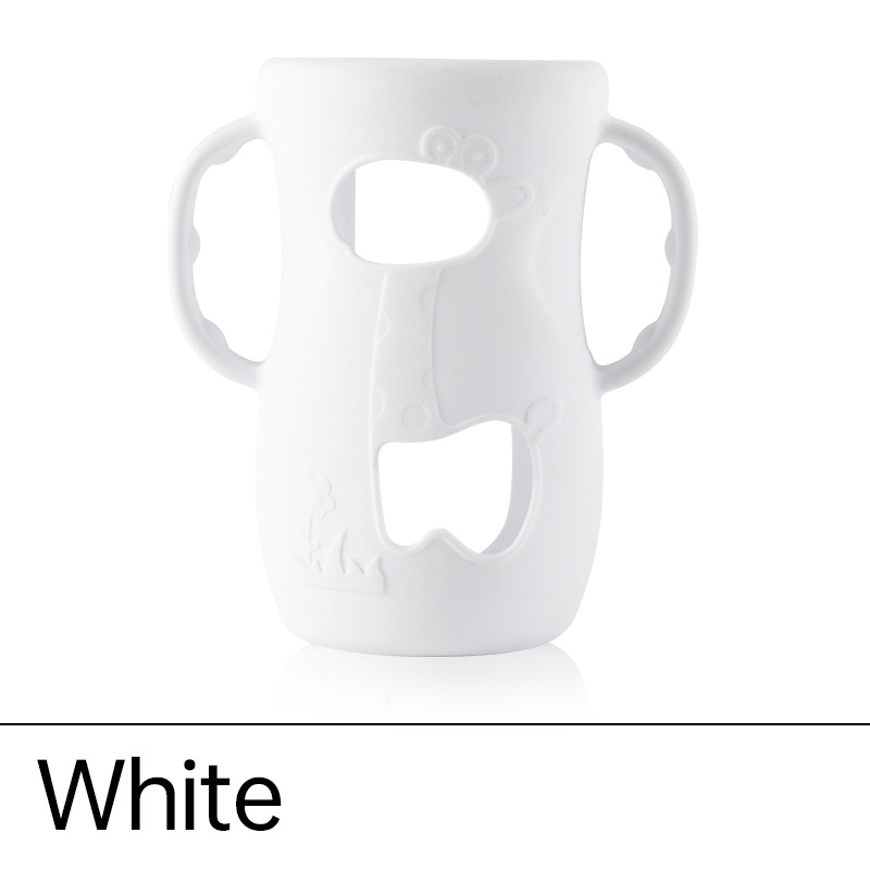 Fit Feili/Puxin Anyi naturaalsest klaasist pudeli silikoonümbris 8oz 4oz pudeli silikoonümbris käepidemega