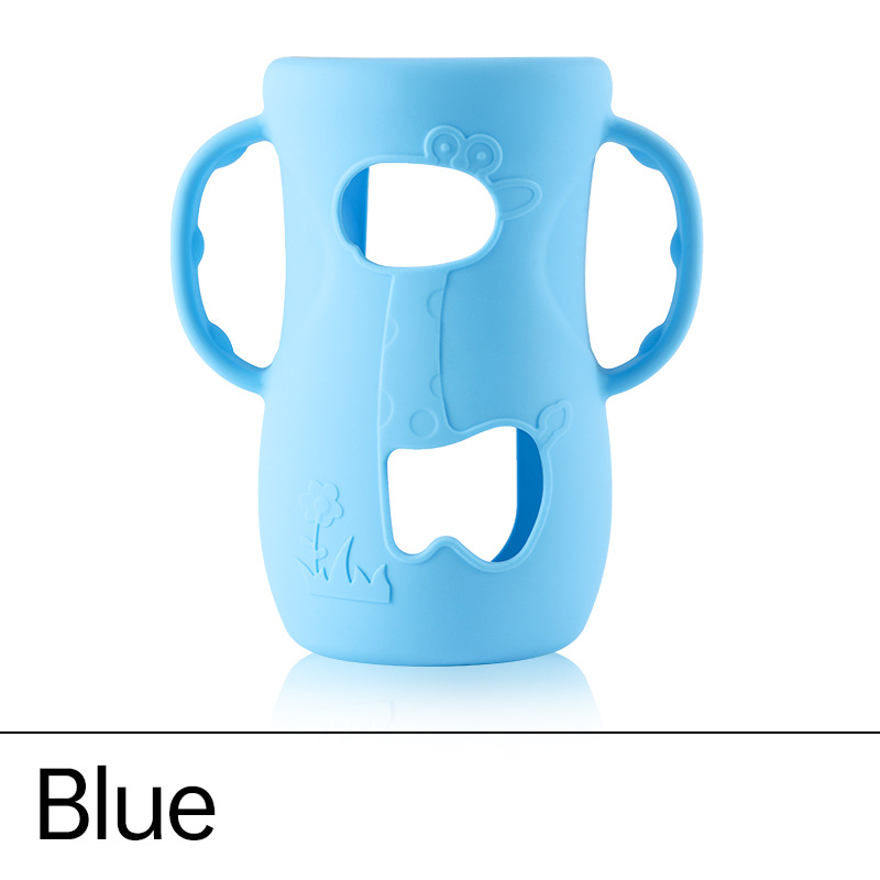 Fit Feili/Puxin Anyi naturaalsest klaasist pudeli silikoonümbris 8oz 4oz pudeli silikoonümbris käepidemega