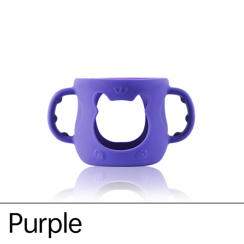 Fit Feili/Puxin Anyi naturaalsest klaasist pudeli silikoonümbris 8oz 4oz pudeli silikoonümbris käepidemega