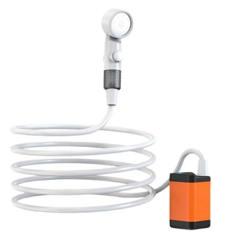 Tarpvalstybinis lauko dušas su vonia, patogus bendrabučio kempingo reikmenys, dušas, įkraunamas dušo komplektas