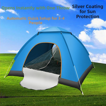 Rangelt valitud telk, üheinimesevoodi, neljainimesevoodi, kaasaskantav, täisautomaatne, kiiresti avatav, telkimiseks mõeldud päikesekaitsekreem