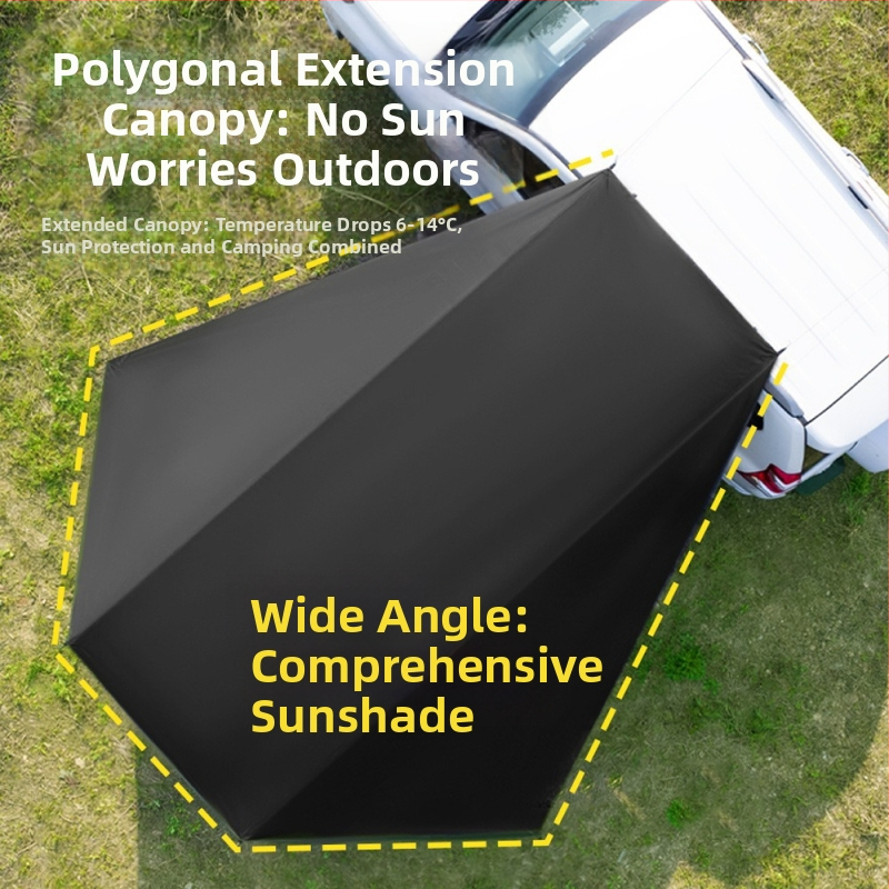 Lauko kempingo automobilio šoninis stogelis, lauko automobilio šoninis stogelis, visureigio šoninė palapinė, visureigio šoninė palapinė, apsauga nuo saulės ir lietaus