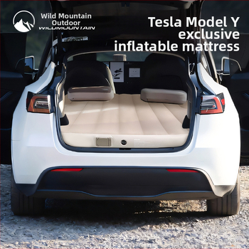Надуваемо легло за кола, матрак за багажник на Tesla Model Y, постелка за спане за открито, легло за спане за кола отзад