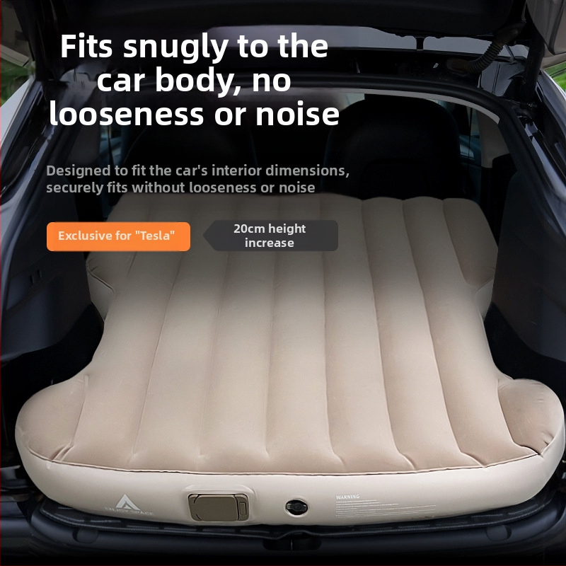 Надуваемо легло за кола, матрак за багажник на Tesla Model Y, постелка за спане за открито, легло за спане за кола отзад