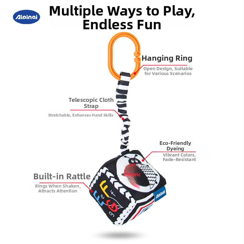 Aipinqi нови геометрични висящи играчки за колички за бебешко зрение сензорно тренировъчно легло висящо