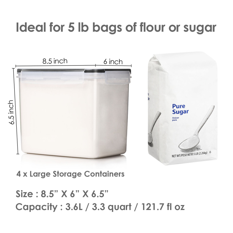 Tarpvalstybinis virtuvinių grūdų laikymo dėžių, plastikinių maistinių stiklainių, 2,5 l talpos stiklainių tiekimas