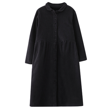 Πραγματική φωτογραφία του 2025, γυναικείου στυλ, χειμερινού στυλ, νέου κορεάτικου στυλ, με μακριά μανίκια και επένδυση από φλις, σε μονόπετο στυλ.