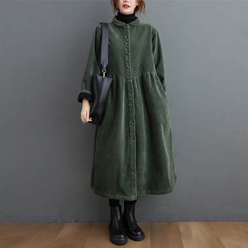 Tõeline pilt 2025. aasta talve uuest Korea stiilis lahtisest fliisvoodriga paksendatud velvetist pikkade varrukatega üherealisest trenšmantlist naistele