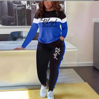 Ευρώπη και Ηνωμένες Πολιτείες 2024 νέα γυναικεία διασυνοριακή AliExpress hip-hop street trend εκτύπωση μόδας αναψυχής plus size κοστούμι