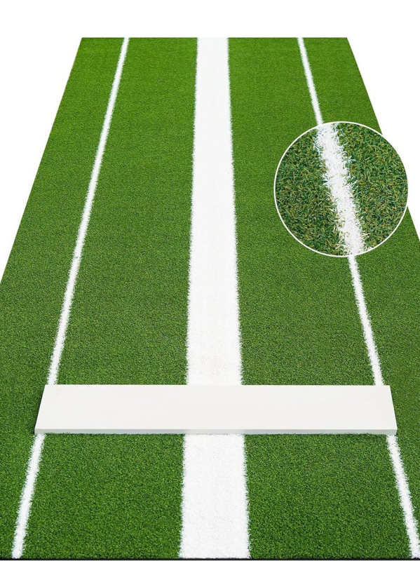 Softbola metiena paklājiņš, beisbola metiena paklājiņš, zaļš metiena paklājiņš, mākslīgās zāles metiena paklājiņš