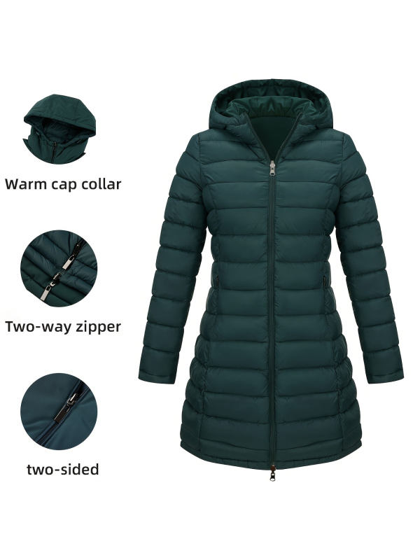 2025 m. Nauja europietiško ir amerikietiško stiliaus dvipusė žieminė šilta dygsniuota striukė nuo vėjo ir sniego, tiekiama užsienyje.