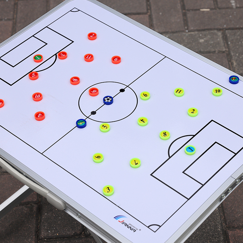 JIANNA Футболна тактическа дъска, многофункционална маса, магнитна тактическа дъска, алуминиева сплав, сгъваема преносима маса за демонстрация на разговори