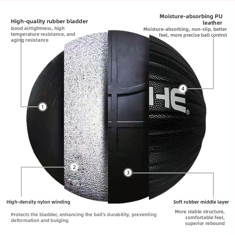 № 7 1 кг, 1,3 кг, 1,5 кг, претеглена спомагателна баскетболна топка, абсорбираща влагата, от изкуствена кожа, текстура, за вътрешни и външни тренировки, на едро