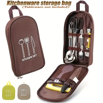 Matkaköögitarvete hoiukott Matkaköögitarvikute kaasaskantav hoiukott Lauanõud Piknikutarbed Matkariistade hoiustamine