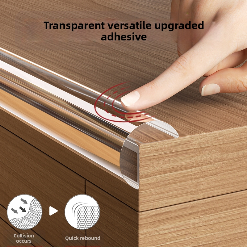 Прозрачни ленти против сблъсък за деца, екологични меки стикери за стенни ъгли, стикери за защита на ъглите на бебешката маса, които бебето може да дъвче.