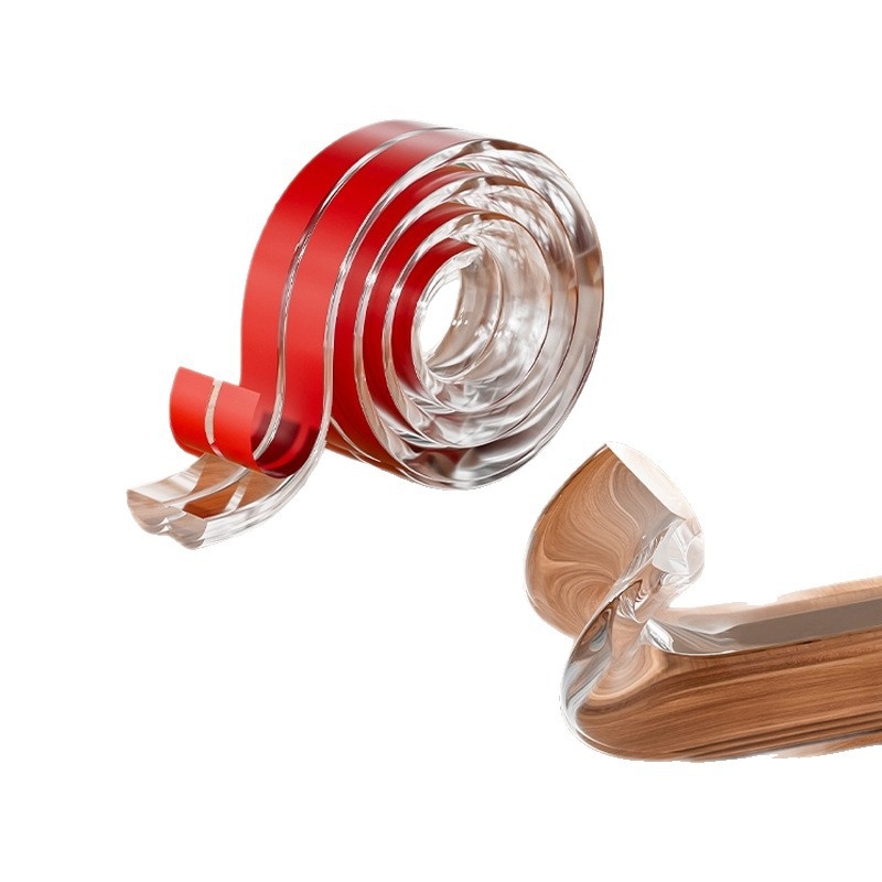 Läbipaistvad kokkupõrkevastased ribad lastele, keskkonnasõbralikud pehmed seina nurgakleebised, beebi närimislaua nurgakaitsekleebised