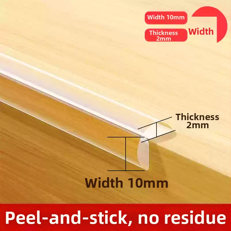 Läbipaistvad kokkupõrkevastased ribad lastele, keskkonnasõbralikud pehmed seina nurgakleebised, beebi närimislaua nurgakaitsekleebised