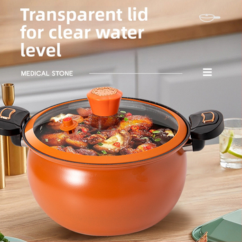 „Chubby Dundun“ mikroslėginis puodas, buitinis nelimpantis sriubos puodas, „Chubby Dudu“ daugiafunkcis mažas indukcinės viryklės dujinis universalus troškintuvas