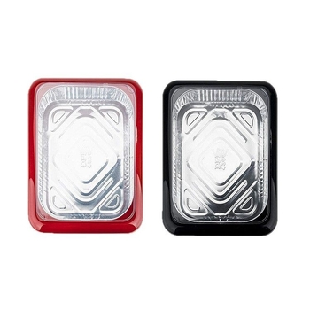 2 σε 1 αλουμινόχαρτο Fancy panz Δίσκος κουτιού συντήρησης χαρτιού από κασσίτερο για πικνίκ Δίσκος συντήρησης χαρτιού από κασσίτερο για πικνίκ