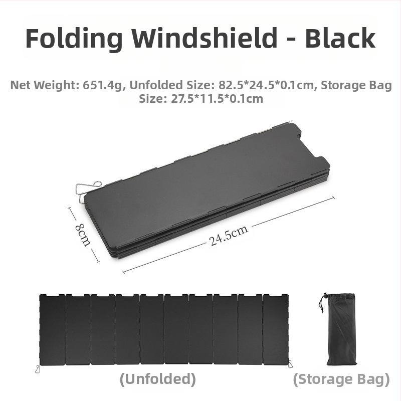 Telkimisvarustusega välistingimustes kasutatav kokkupandav tuule suunaja rauast kassettahju mitmekülgne tuulekindel kate kümme korda äge pliit tuulekindel laud hulgimüük