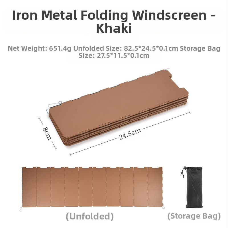 Telkimisvarustusega välistingimustes kasutatav kokkupandav tuule suunaja rauast kassettahju mitmekülgne tuulekindel kate kümme korda äge pliit tuulekindel laud hulgimüük