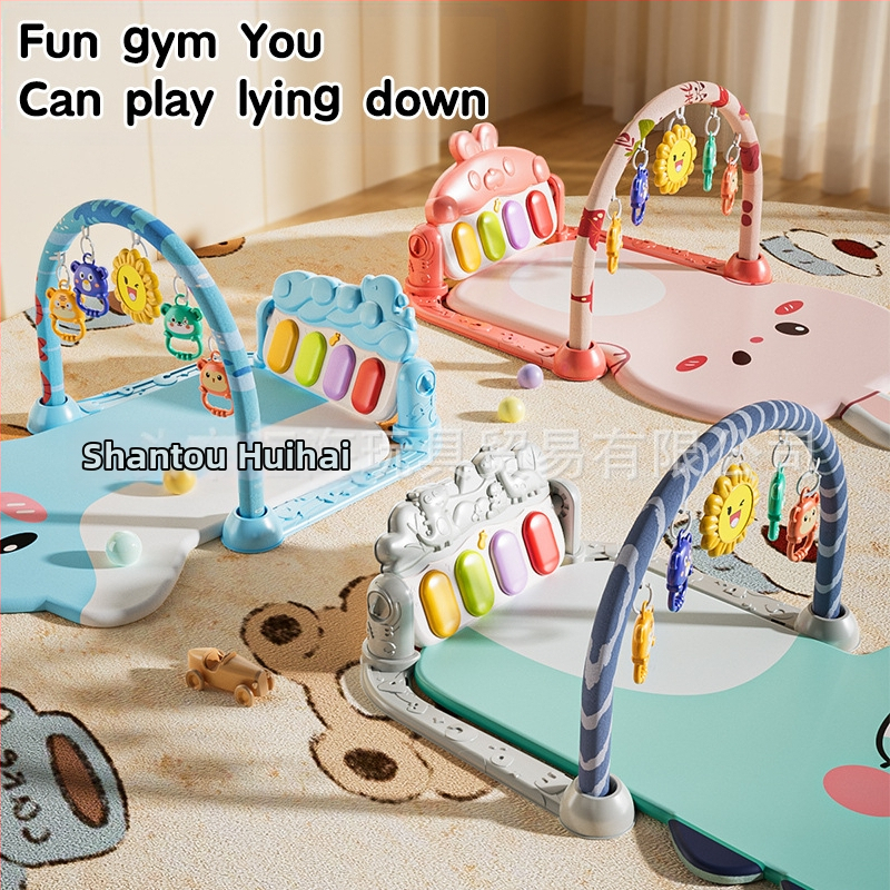 Стойка за фитнес за пиано за новородено Amazon с многофункционална подложка за пълзене на пиано EN71