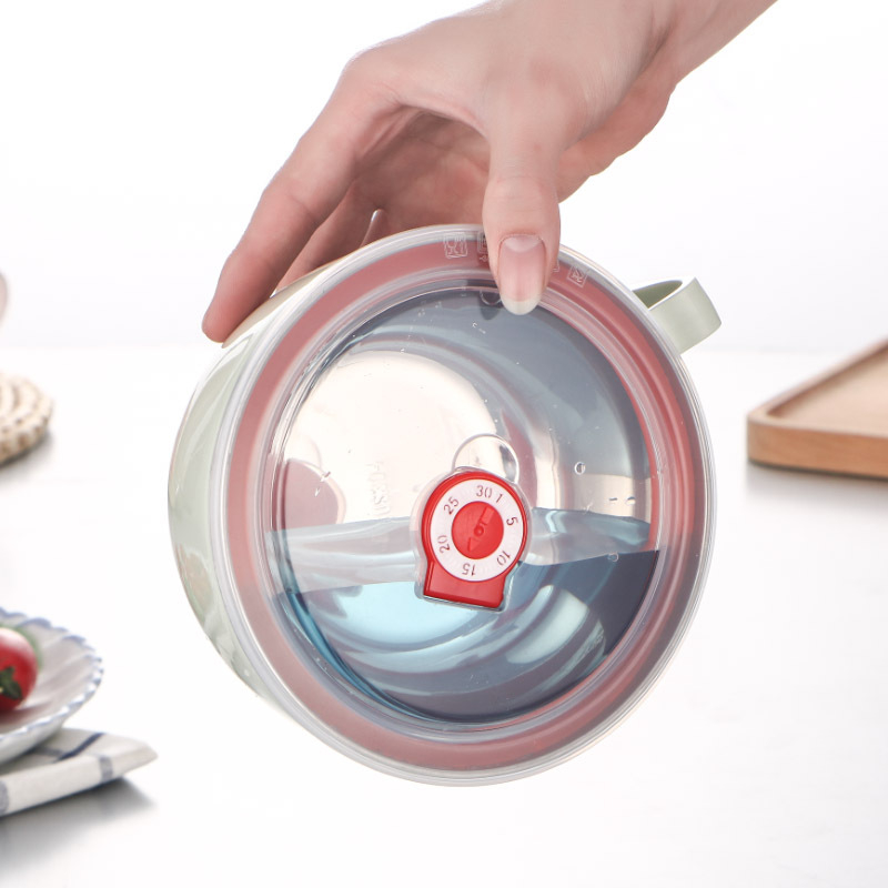 Nerūdijančio plieno korėjietiškų greito paruošimo makaronų dubenėlis, puodelis, nešiojamas dangtelis, studentų bendrabučio dubuo, buitinis sriubos dubuo, didelis dubuo, stalo įrankiai