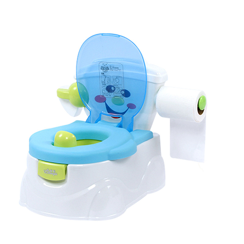 Laste simulatsioonitualett, laste tualett, beebi plastmassist eriti suur naerunäoga tualett, imiku abitualett